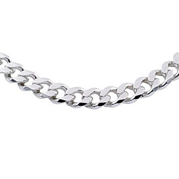 Silver 21 inch Curb Chain